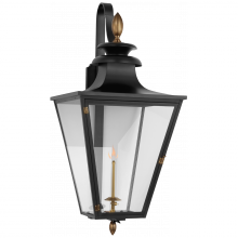 Visual Comfort & Co. Signature Collection ALL US CHO 2437BLK-CG - Albermarle Large Bracketed Gas Wall Lantern