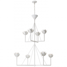 Visual Comfort & Co. Signature Collection ALL US JN 5006PW - Alberto Large Two Tier Chandelier