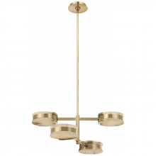 Visual Comfort & Co. Signature Collection ALL US KW 5606AB-ALB - Melange 25" Multi-Positional Semi-Flush Chandelier
