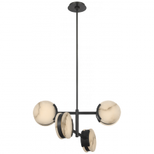 Visual Comfort & Co. Signature Collection ALL US KW 5606BZ-ALB - Melange 25" Multi-Positional Semi-Flush Chandelier