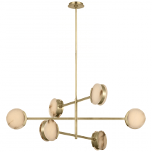 Visual Comfort & Co. Signature Collection ALL US KW 5607AB-ALB - Melange 48" Multi-Positional Chandelier