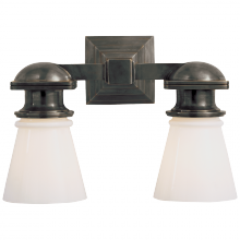 Visual Comfort & Co. Signature Collection ALL US SL 2152BZ-WG - New York Subway Double Light