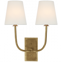 Visual Comfort & Co. Signature Collection ALL US TOB 2191HAB-L - Hulton Double Sconce