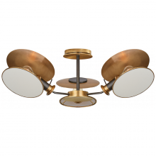 Visual Comfort & Co. Signature Collection ALL US TOB 4290BZ/HAB-L - Osiris Medium Reflector Semi-Flush Mount