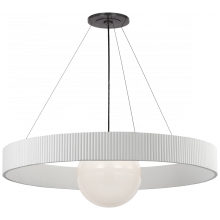 Visual Comfort & Co. Signature Collection ALL US WS 5002BZ/WHT-WG - Arena 53" Ring and Globe Chandelier