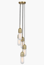 Visual Comfort & Co. Signature Collection ALL US TOB 5646HAB-FG-5 - Junio 5-Light Pendant
