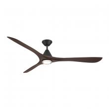 Modern Forms US - Fans Only FR-D2504-72L-MB/DW - Carve 72 Downrod Ceiling Fan