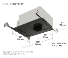 Visual Comfort & Co. Architectural Collection EN3R-LH927AAI - ENTRA 3" LED Adjustable & Wall Wash Housing