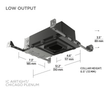 Visual Comfort & Co. Architectural Collection EN3R-LO927AAI - ENTRA 3" LED Adjustable & Wall Wash Housing