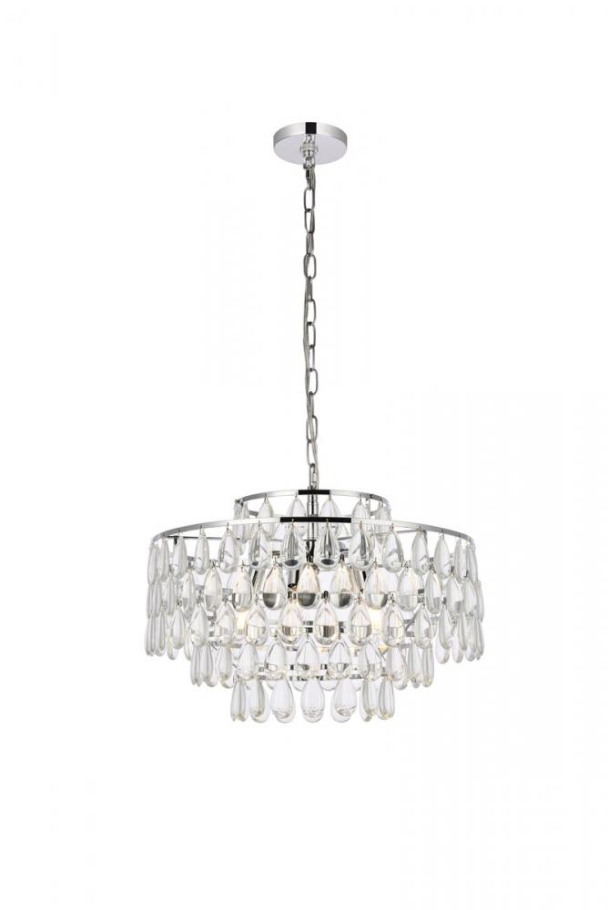 Mila 20 inch pendant in chrome