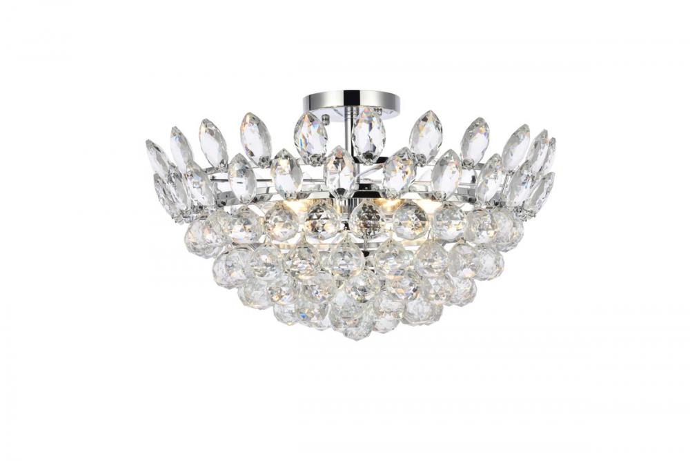 Emilia 20 inch flush mount in chrome