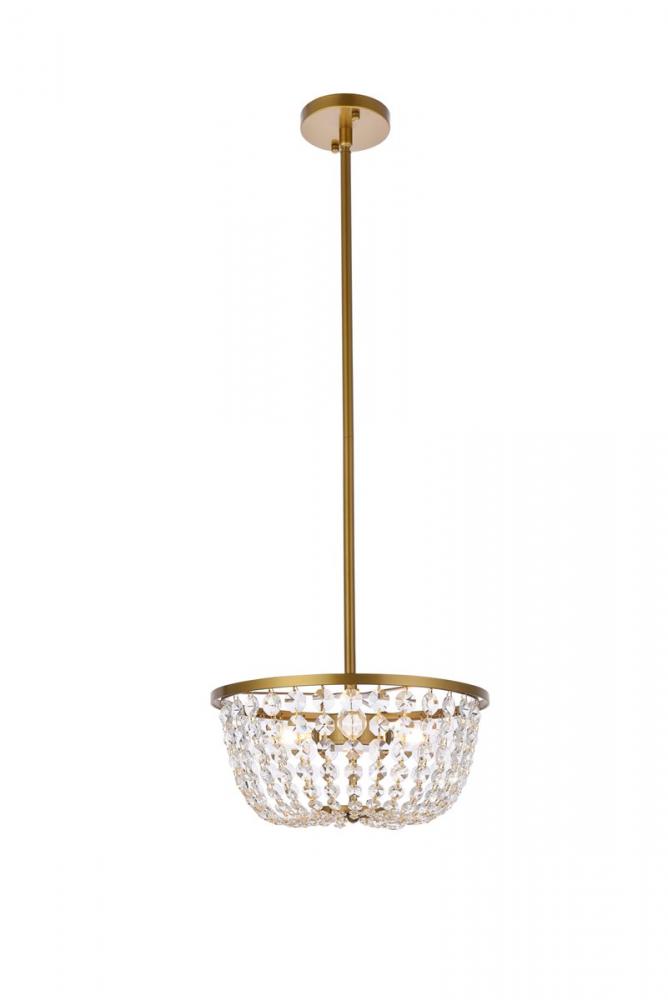 Gianna Pendant D13"H8.7"-55" L3 Brass
