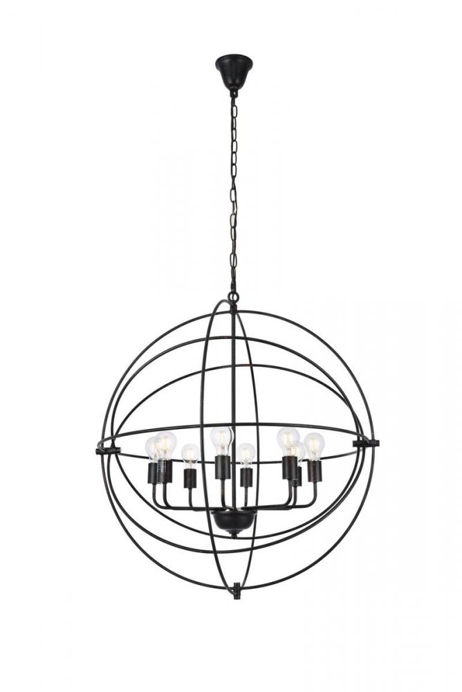 Vienna 8 light Dark Bronze Pendant