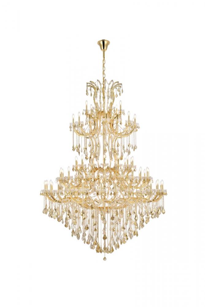 Maria Theresa 85 light Gold Chandelier Golden Teak (Smoky) Royal Cut Crystal