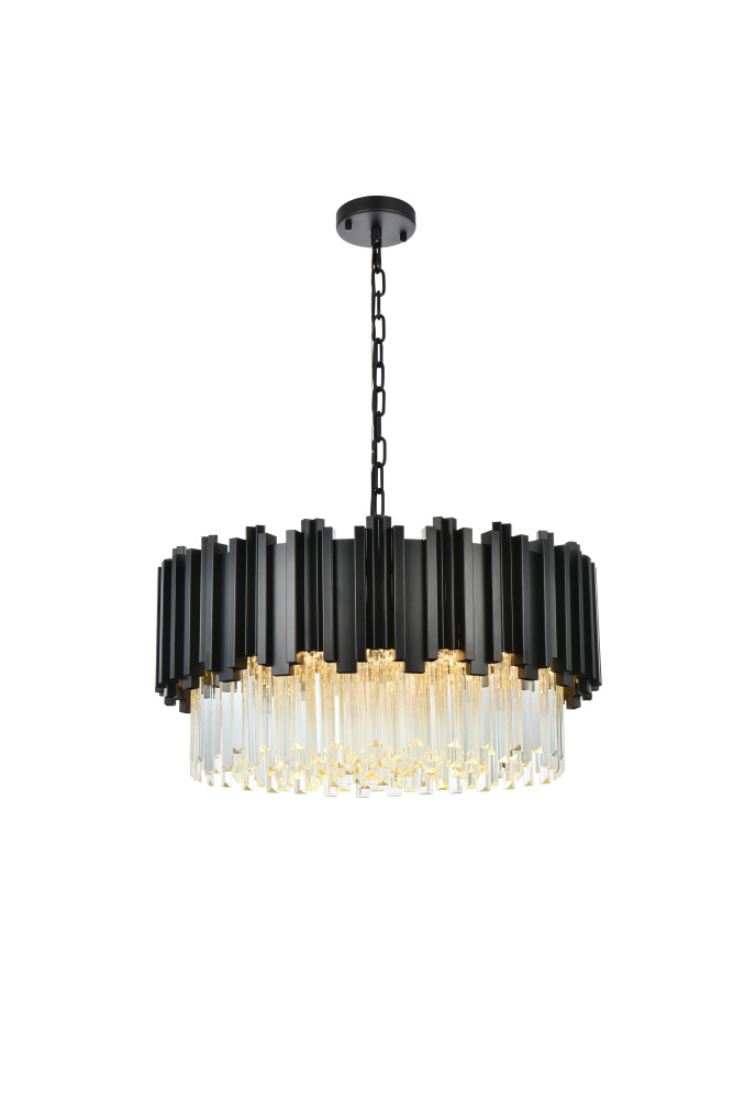 Pendant D24&#34;H14&#34;L8 Black