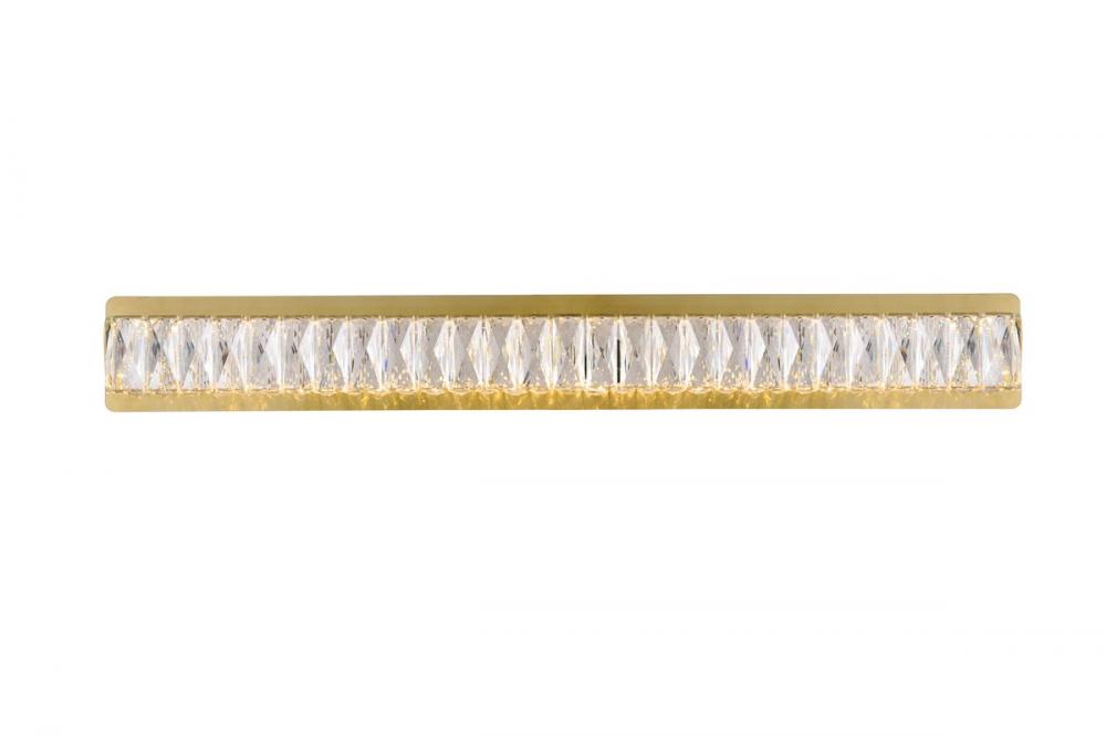 Monroe Wall W35.4"H4.5"LED 34W Gold