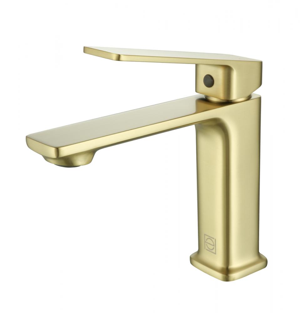 Vanity Faucet 1 13/16" × 6 11/16"  × 6 1/2" brushed gold