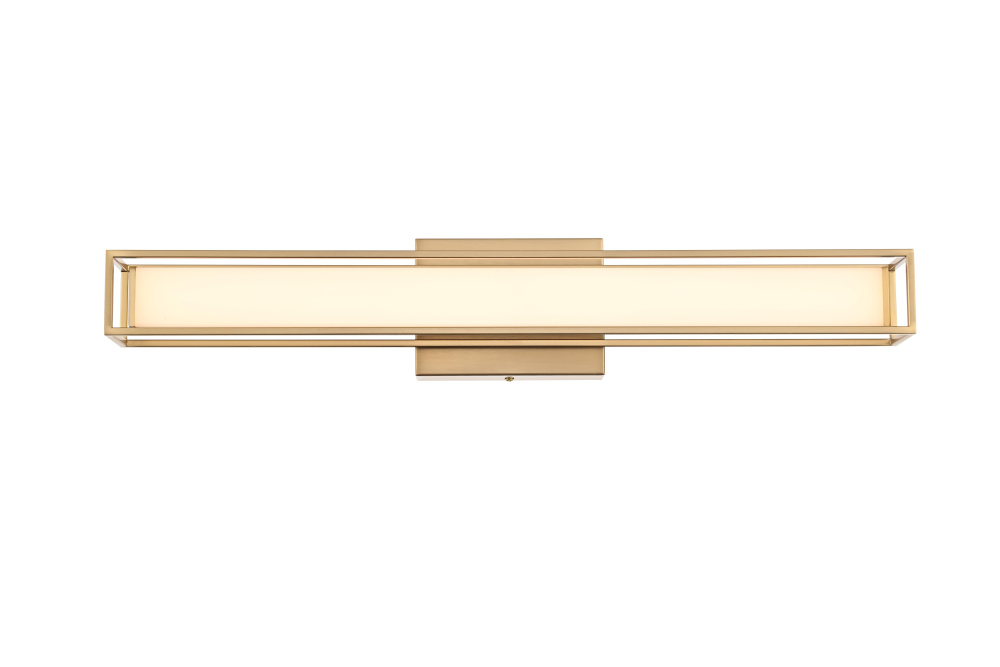 Wall Sconce L24" E4.5" H4.3" LED 14W 3CCT Satin Gold