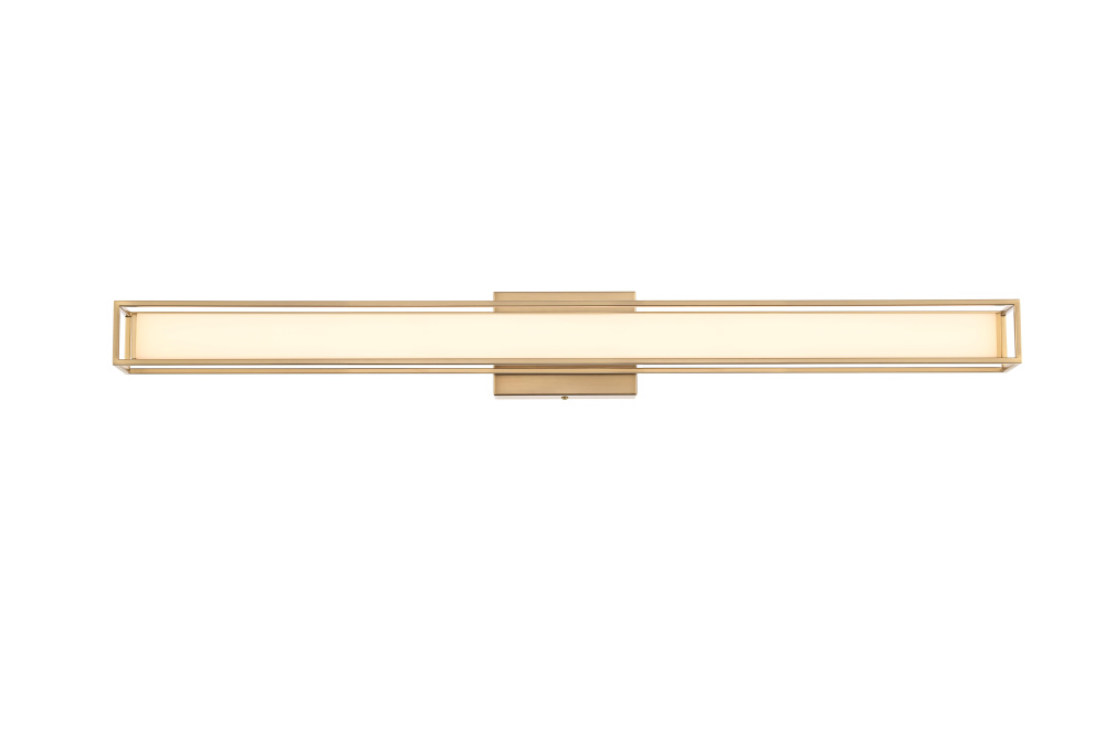 Wall Sconce L36" E4.5" H4.3" LED 24W 3CCT Satin Gold