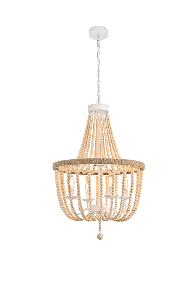 Pendant D20" H47" Beige