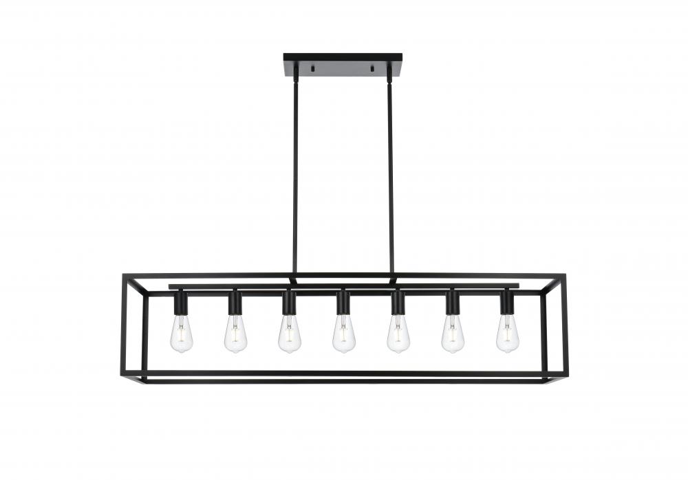 Pendant L47"xW12"xH11" L7 Black