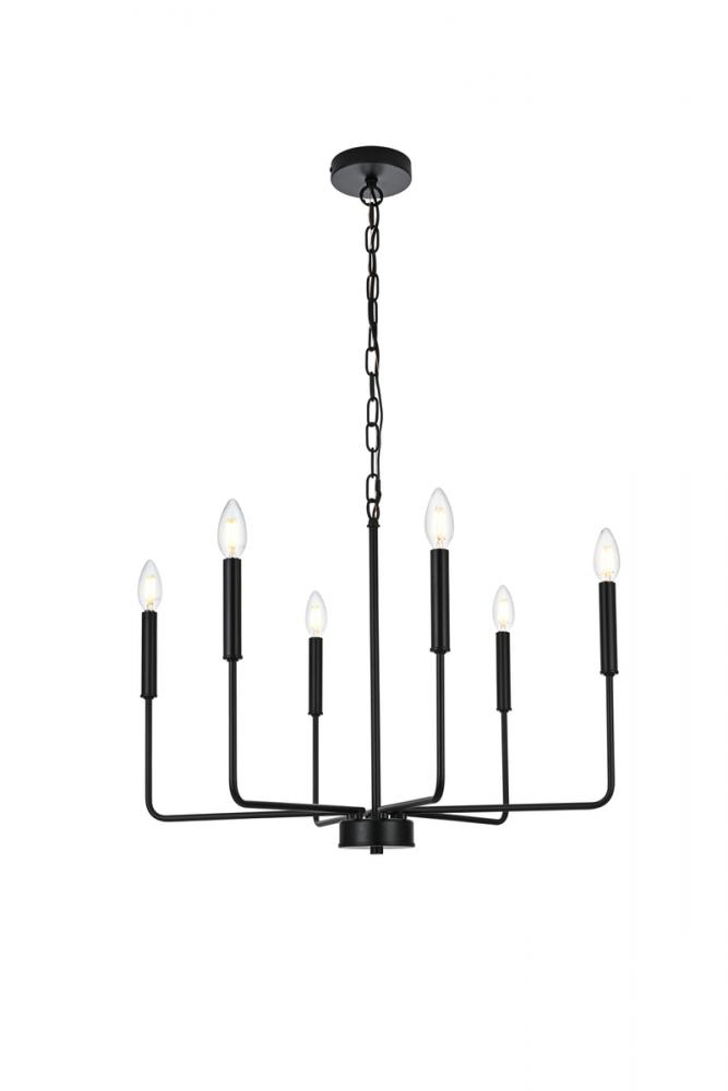 Willa Pendant D26"H19.5" L6 Black