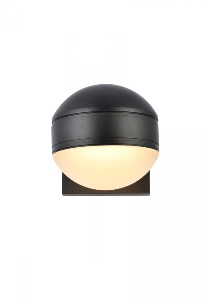 LED Wall Sconce D5''E6.5''H5.5'' Black