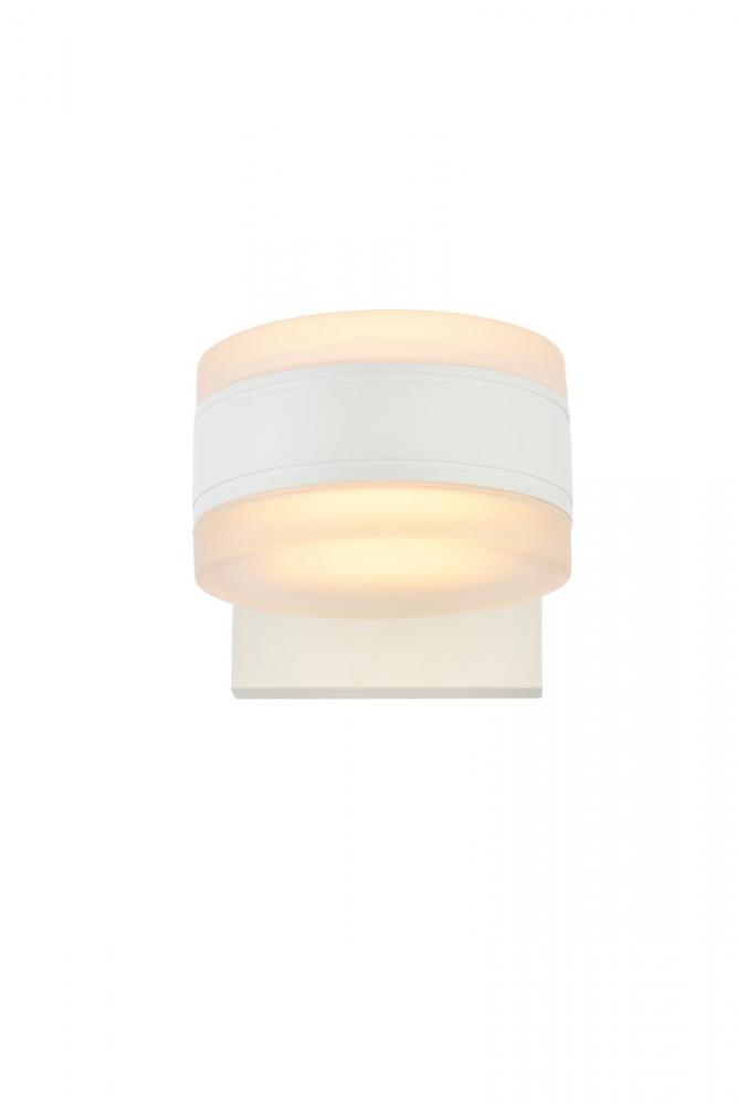 Raine Integrated LED wall sconce in white