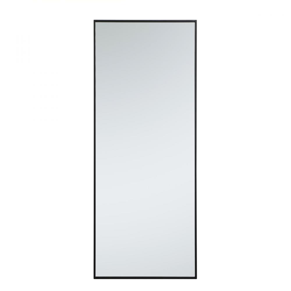 Metal frame rectangle mirror 24 inch in Black
