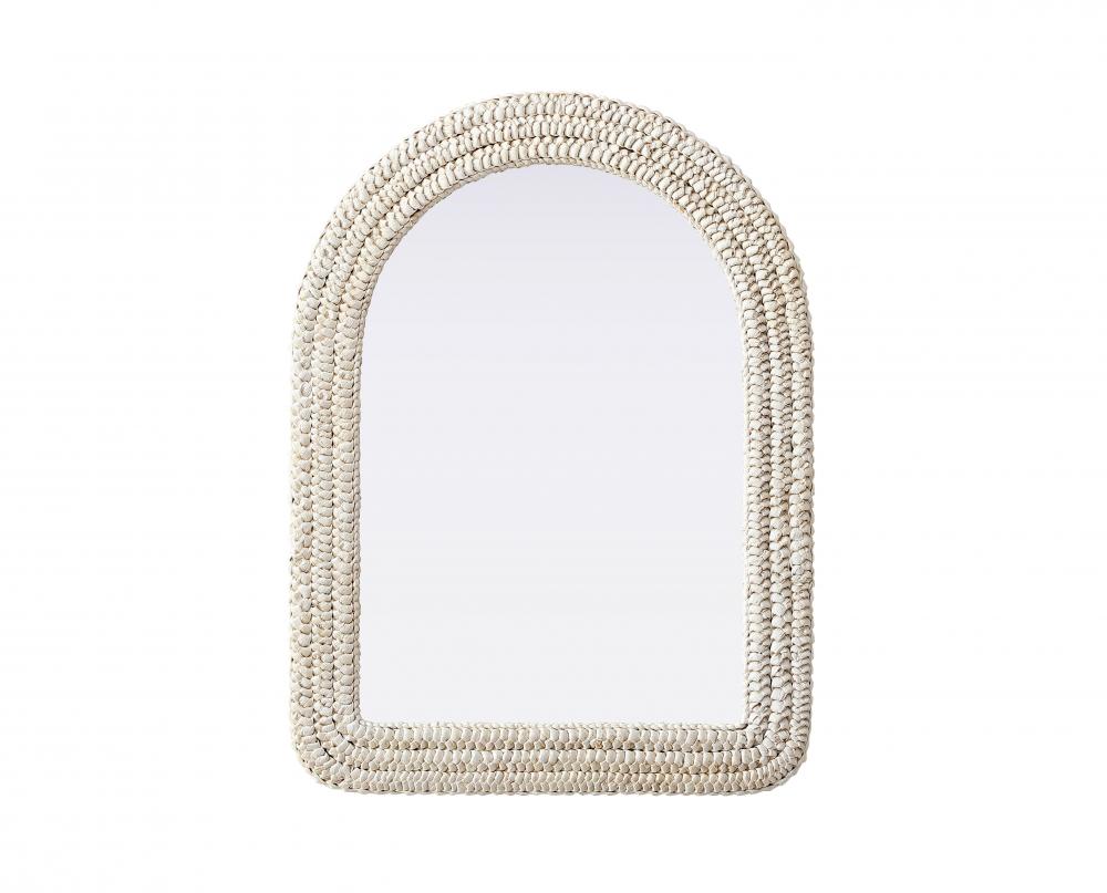 Jute Rope Mirror 27''x36'' Linen White