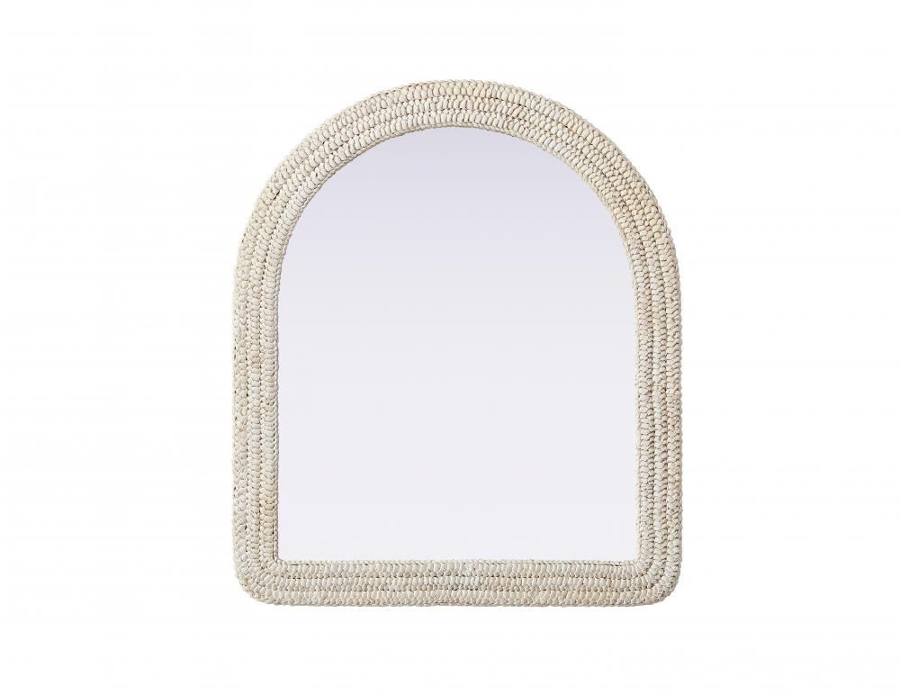 Jute Rope Mirror 36''x42'' Linen White