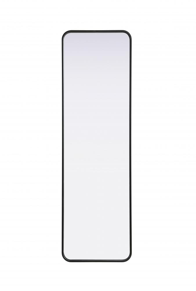 R Corner Mirror 18"x60"x2" Black