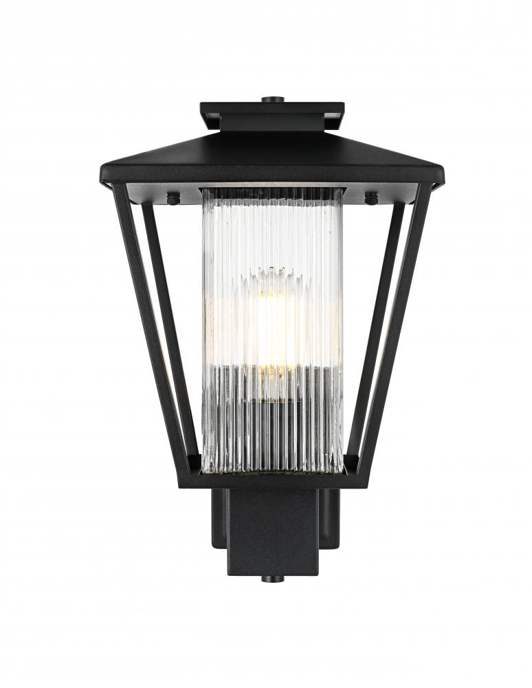 Wall sconce W10" H15" E10" L1 Black