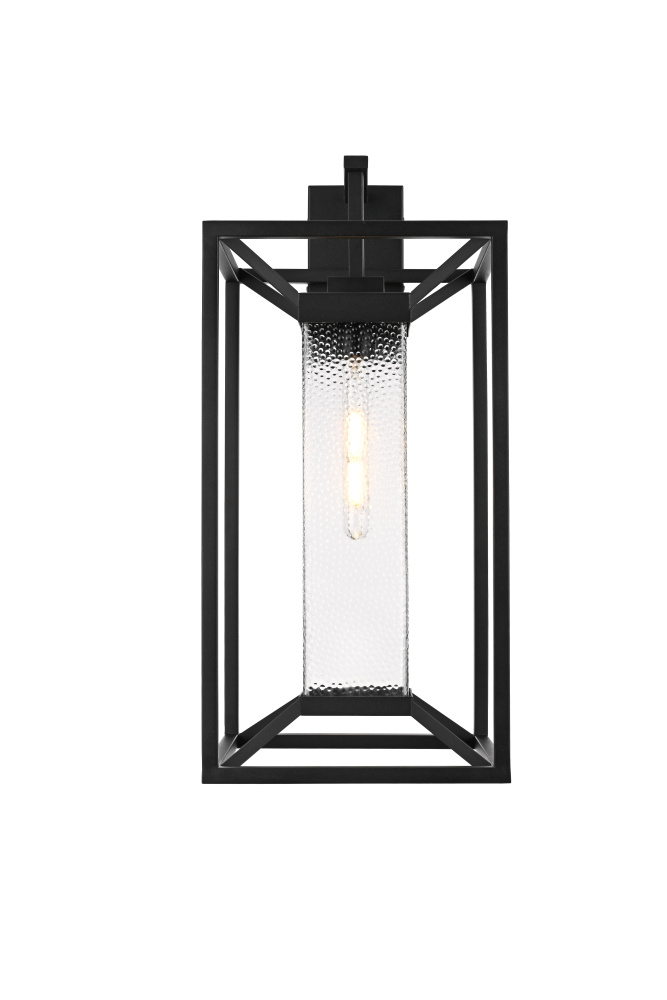 Wall sconce W12" E13" H25.5" L1 Black (1Box)