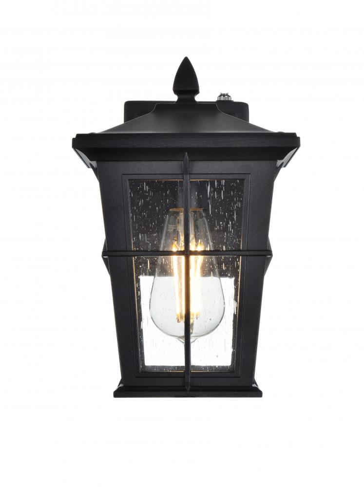 Wall sconce W7" H11.5" E8" L1 Black