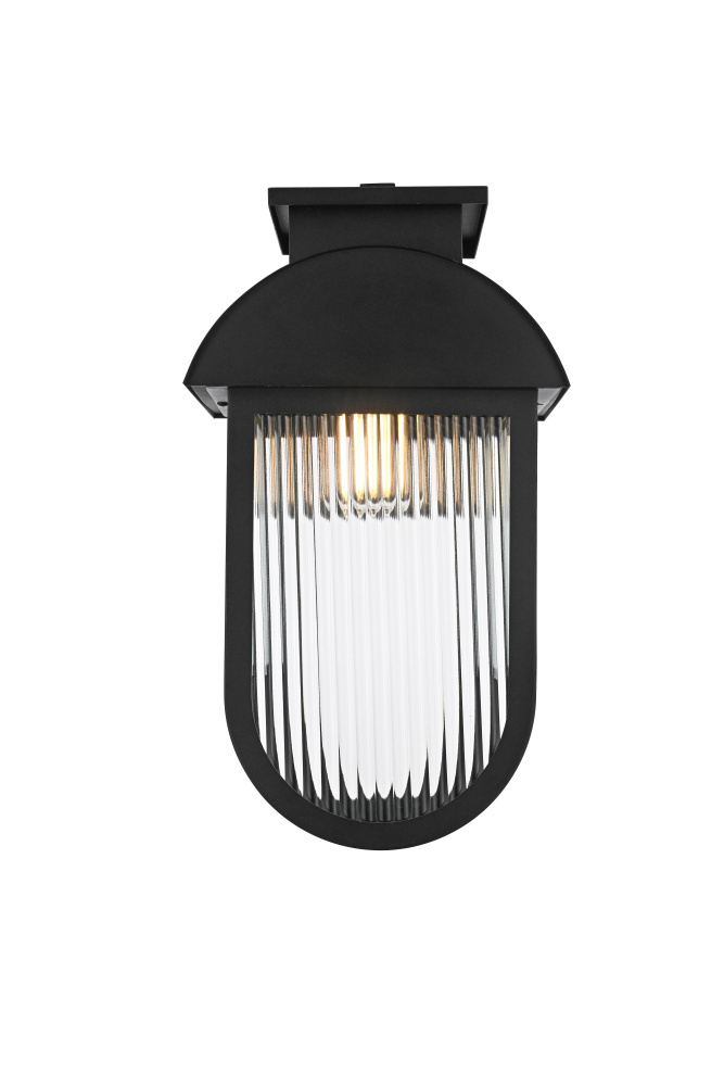 Wall sconce W10" E9.5" H18.5" L1 Black