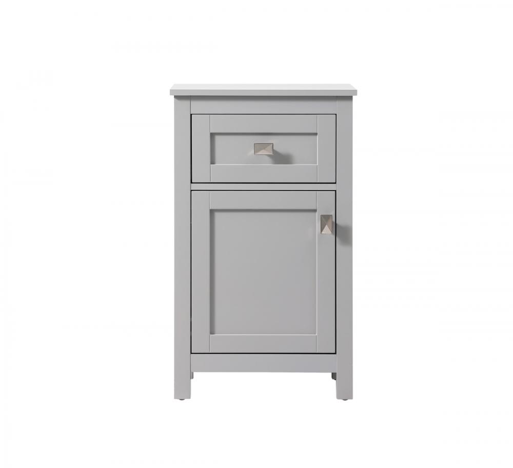 Bath Storage Cabinet 1dr1dw 18Wx13Dx30H grey