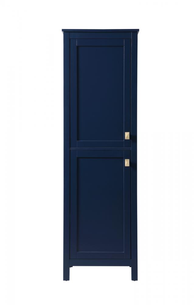 Bath Storage Cabinet 2dr 20Wx22Dx65H blue