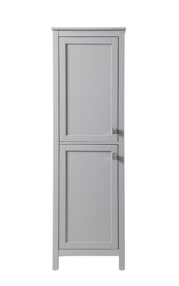 Bath Storage Cabinet 2dr 20Wx22Dx65H grey