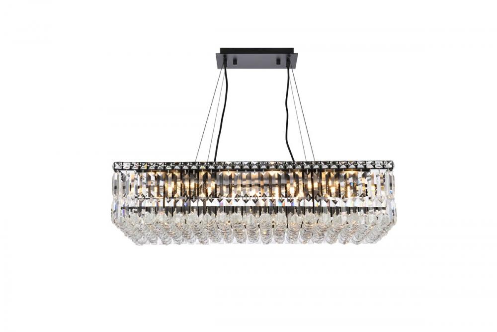Maxime 32 inch black chandelier