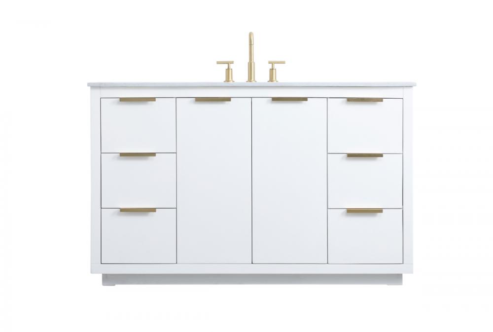 Vanity Cabinet 6Dw2Dr 54x22x34 White