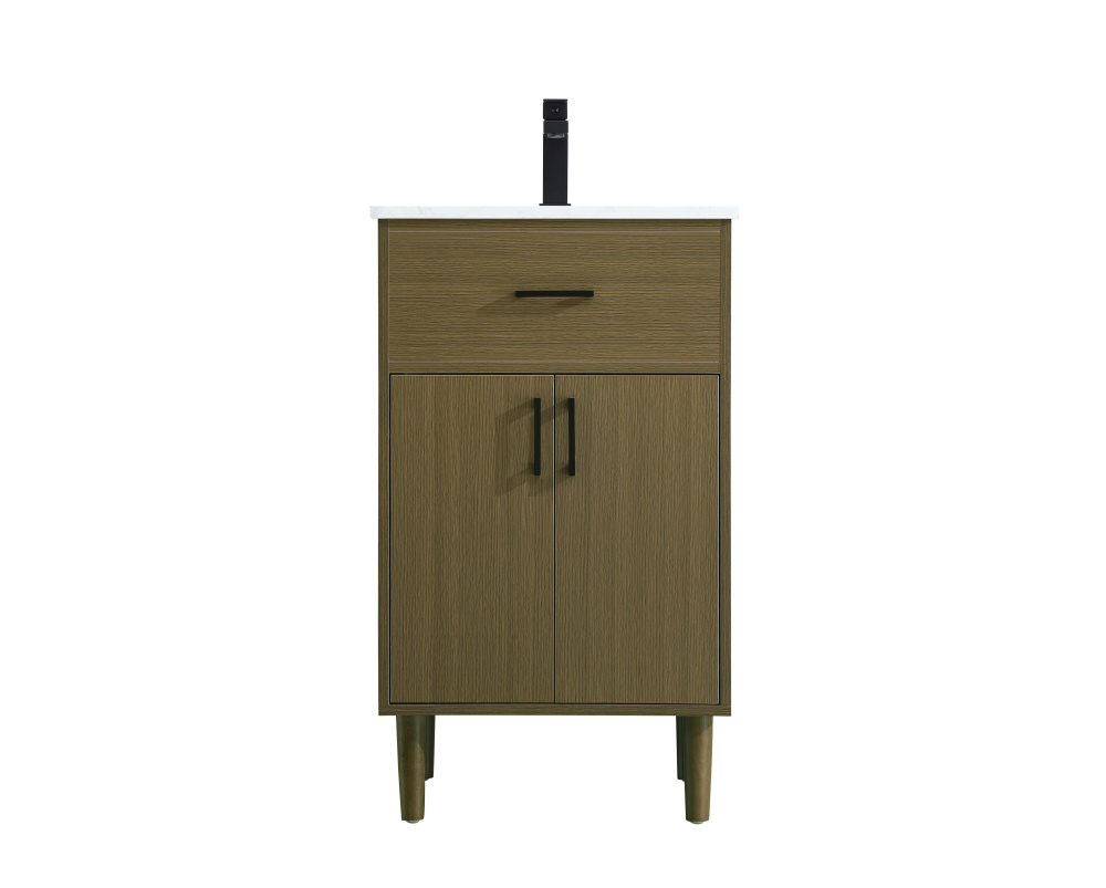 Vanity Cabinet 2Dr W20''xD19''xH34" Chestnut Brown