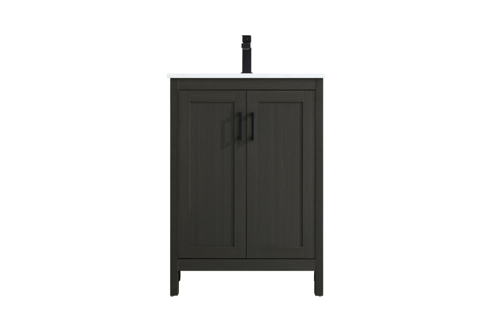 Vanity Cabinet 2Dr W24''xD19''xH34" Mocha Brown