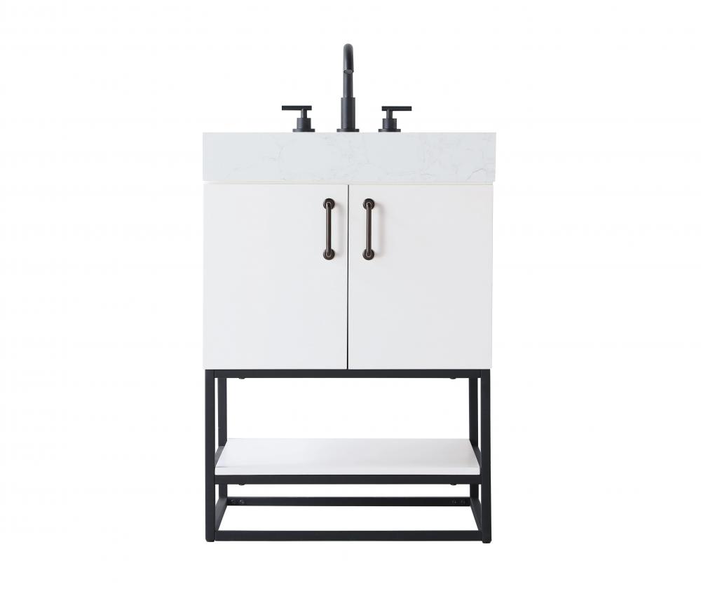 Vanity Cabinet 2Dr 24x21.5x34 White