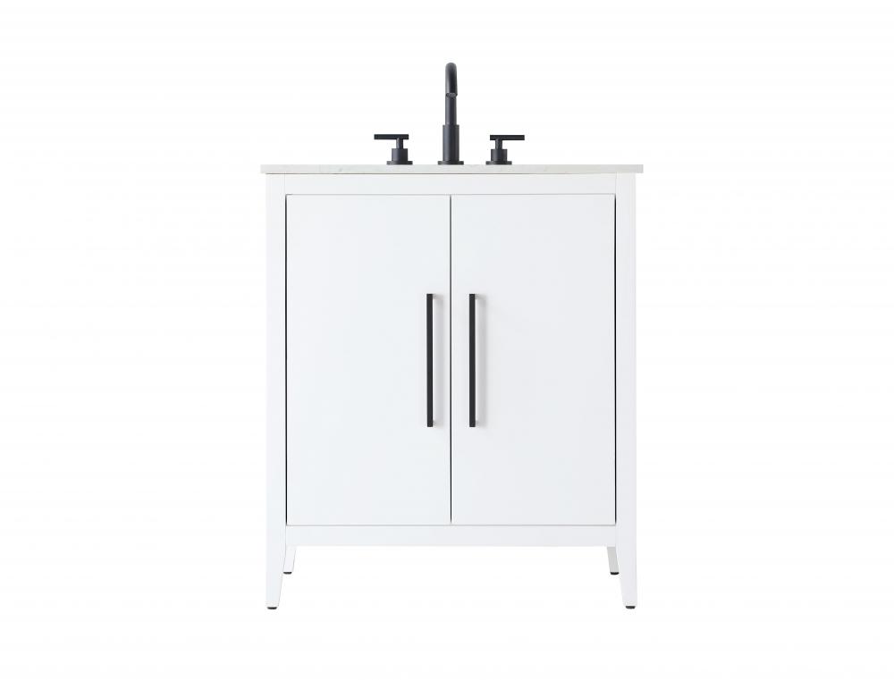 Vanity Cabinet 2Dr 30x21.5x35 White