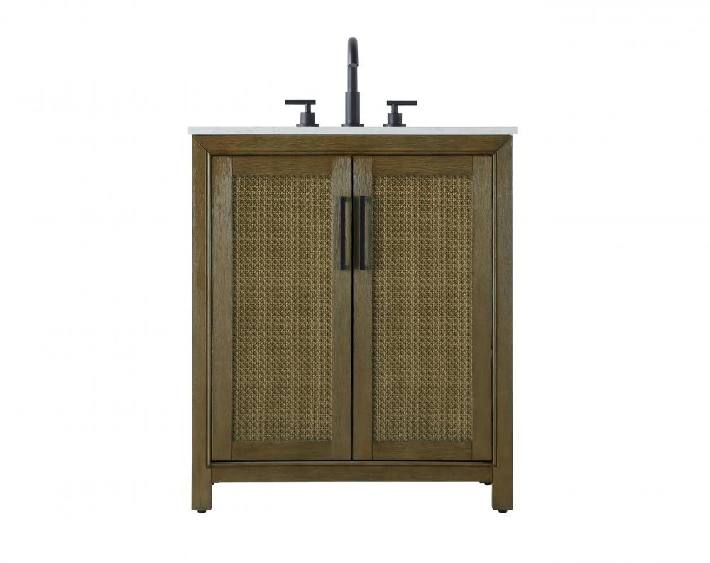 Vanity Cabinet 2Dr 30x21.5x35 Hazel Oak