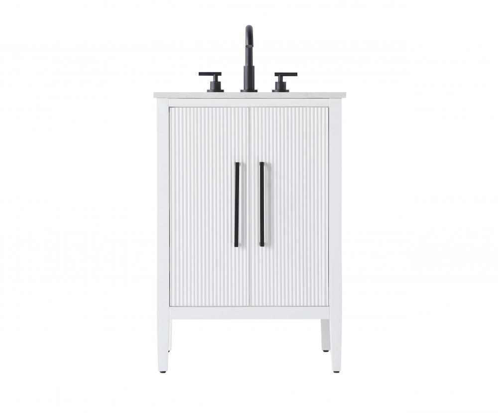 Vanity Cabinet 2Dr 24x21.5x35 White