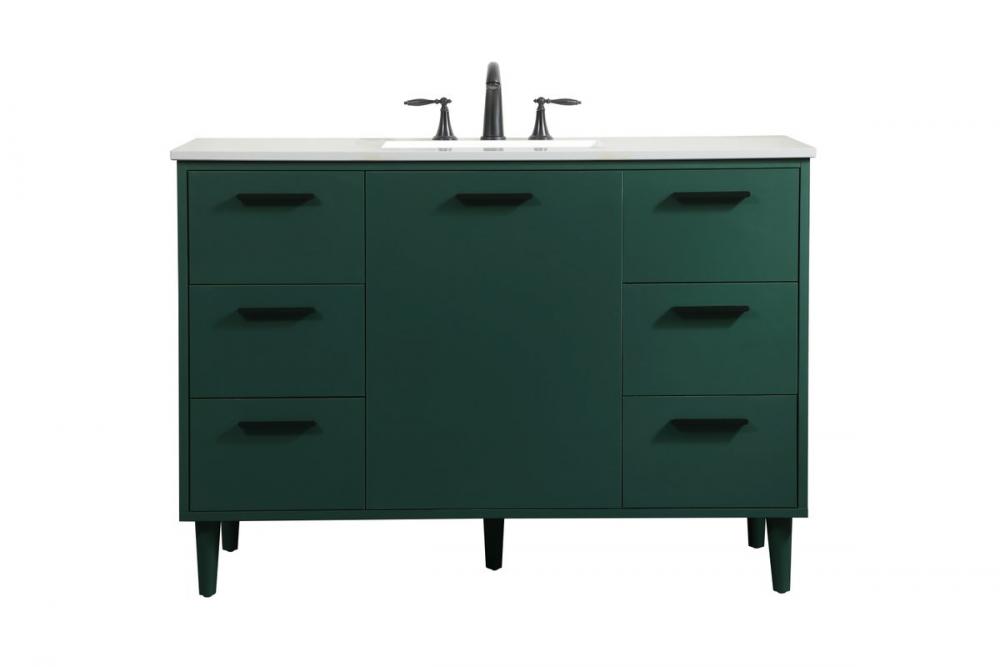 48 inch bathroom vanity in Green