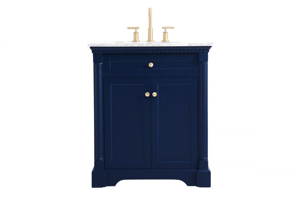 30 inch Single bathroom vanity in  Blue