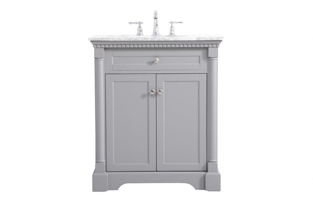 30 inch Single bathroom vanity in  Grey